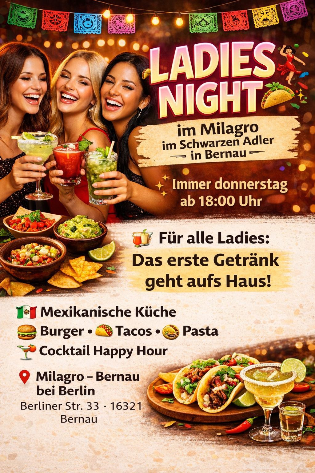 milagro ladys night poster